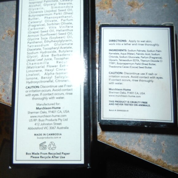 Murchison-Hume Hand and Body Cream AND Cleansing Soap Bar ~Travel Size~ - Picture 4 of 4